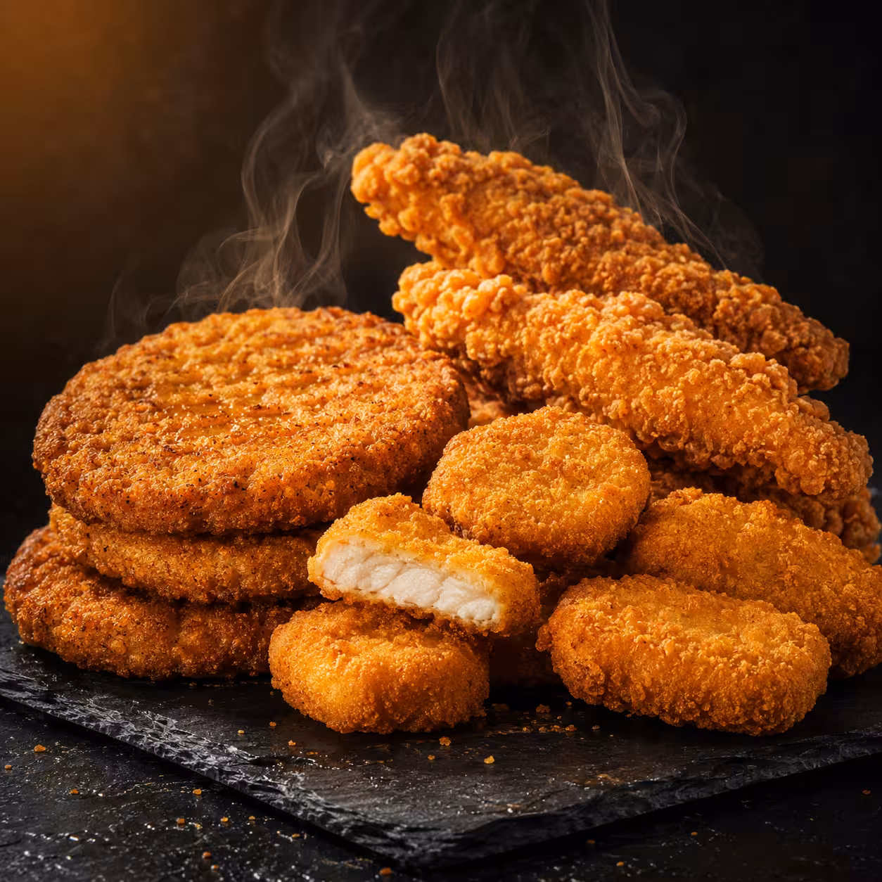 Ready to fry chicken products