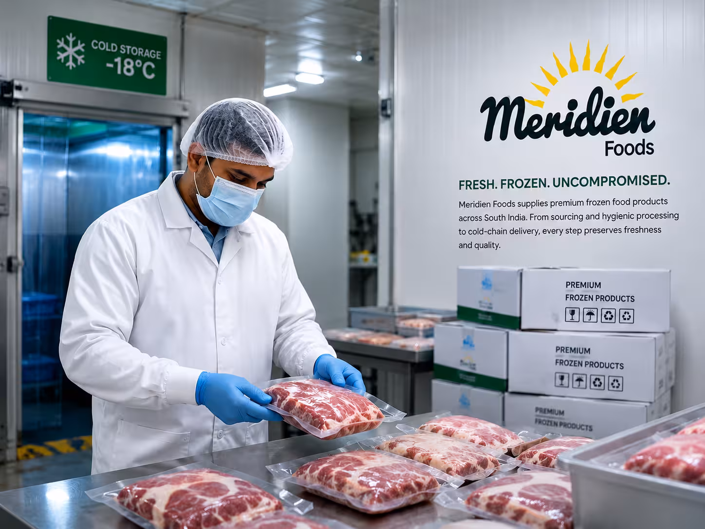 Premium frozen food products from Meridien Foods